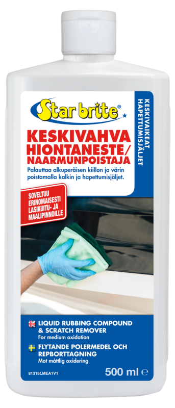 Star brite Liquid Rubbing Compound For Medium Oxidation 500 ml