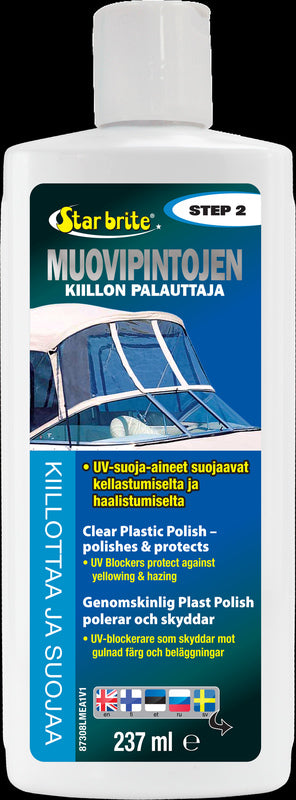 Star brite Clear Plastic Polish - Trinn 2 237 ml