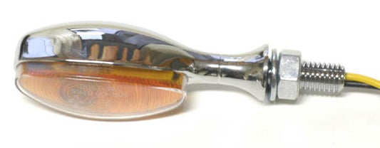 Hyper Mini blinklys, krom/oransje, par