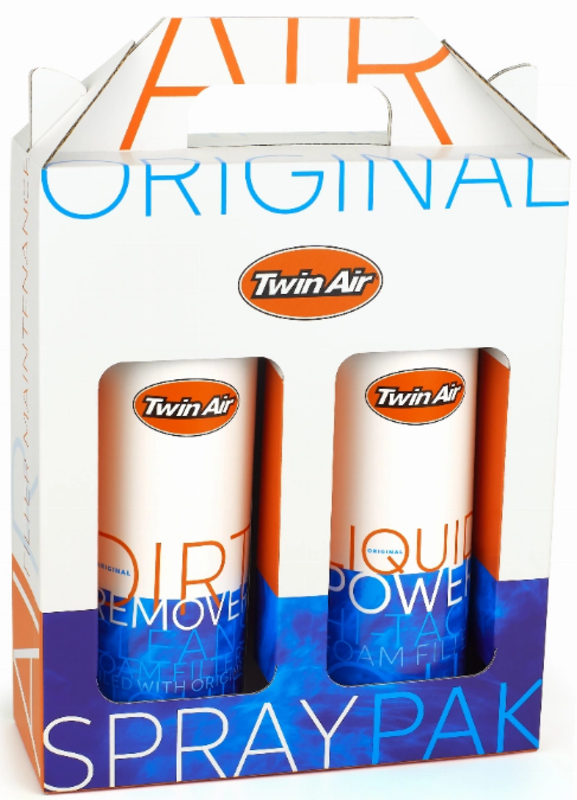 Twin Air Liquid Power Spray + Liquid Dirt Remover Spray Pak (2x500 ml) (12) (IMO)