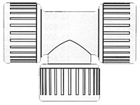 Hydrofix 90° T-skjøt hun 22