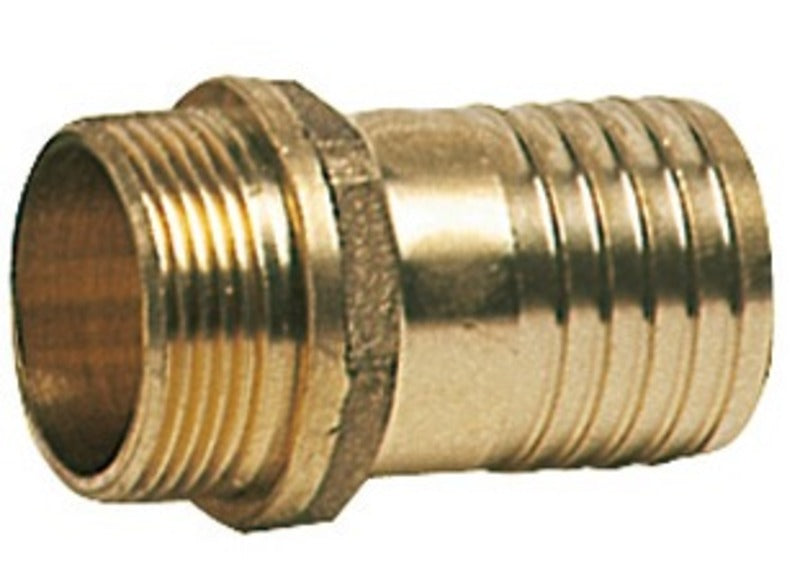 Slangeadapter hann 1/4" x 8mm (messing)