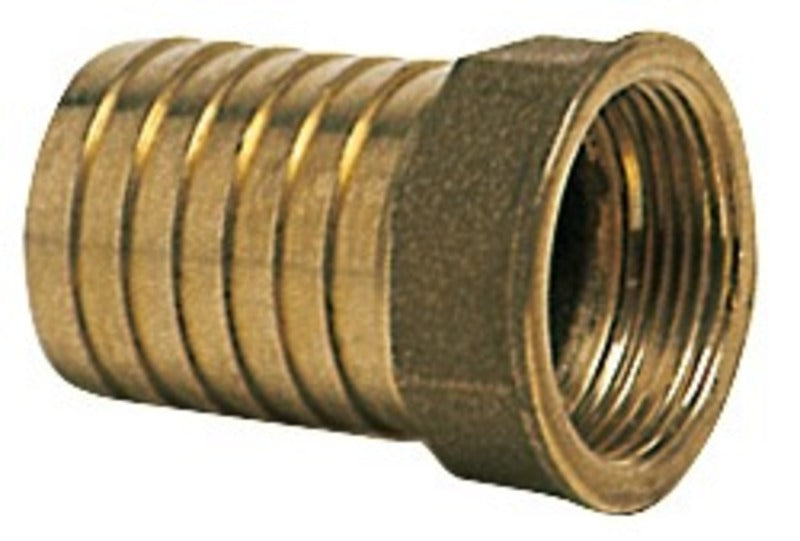 Slangeadapter hunn 1/4" x 10mm (messing)