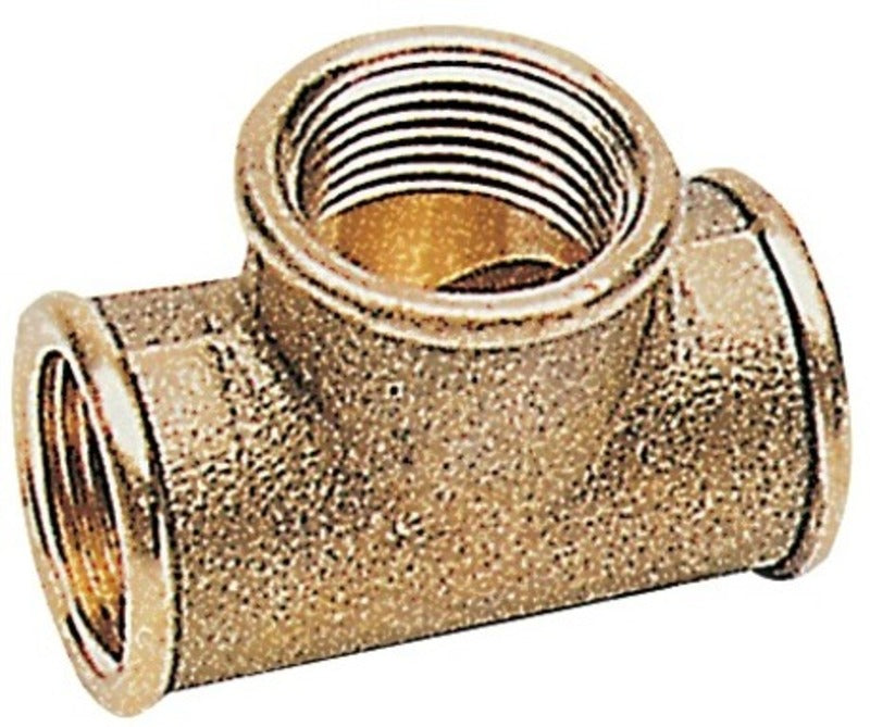 T-stykke i messing 3/4"