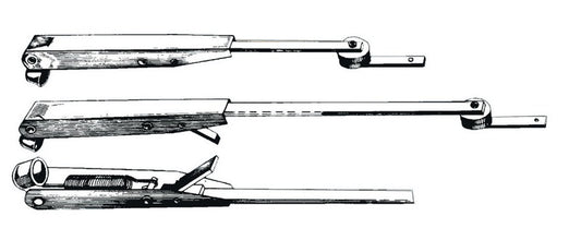 SS adjustable telescopic wiper arm 457/610 mm