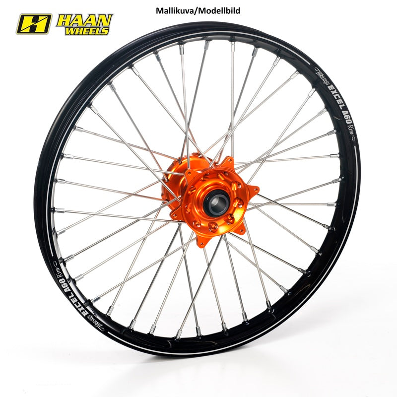 Haan hjul KTM SX/SX-F 15-.. EXC/F 16-.. 21-1,60 ORANSJE NAV/SVART A60 FELG