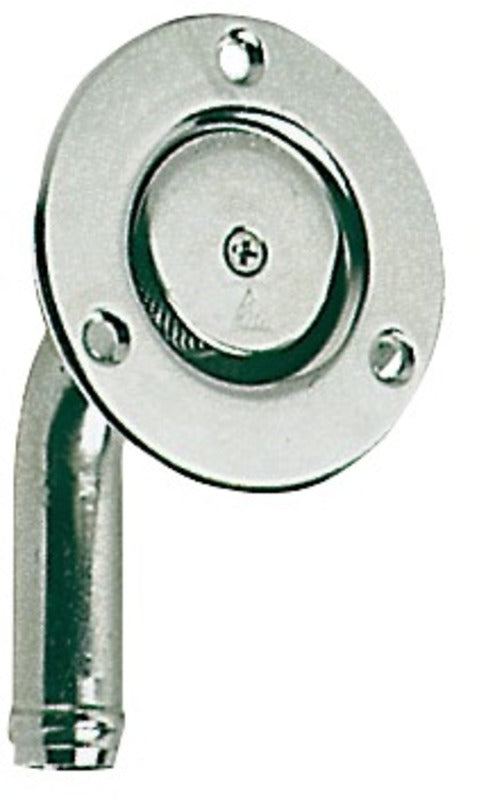 Spyl SS ventil, slangeadapter 50mm