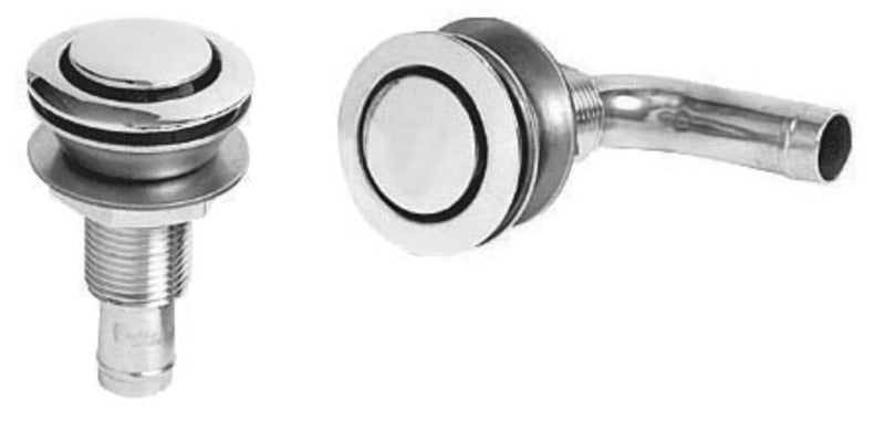 90° SS ventil, hode 49mm