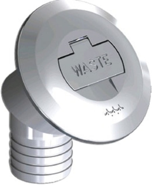 Osculati dekkfyller messing 30° WASTE 38mm
