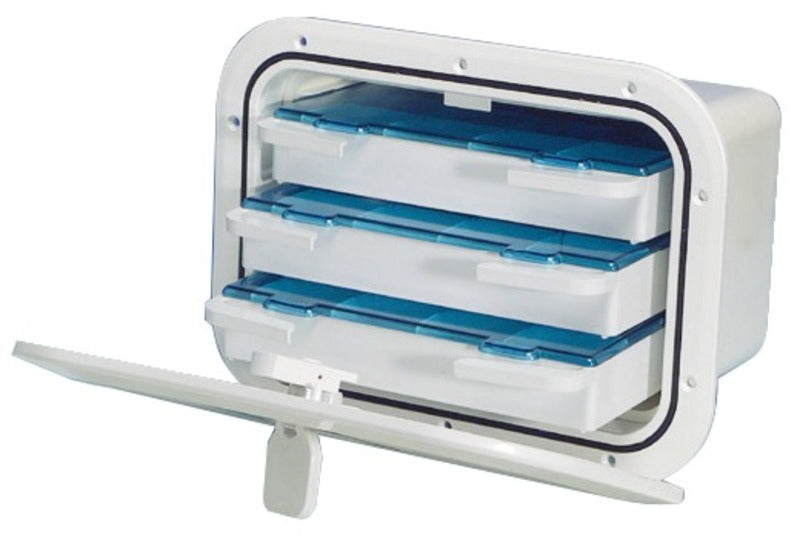 hvit boks 3skuffer 310x210x240