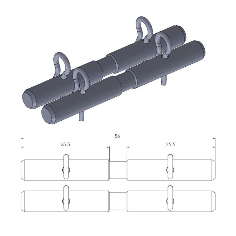 Moto-Master Bremsekloss pinne