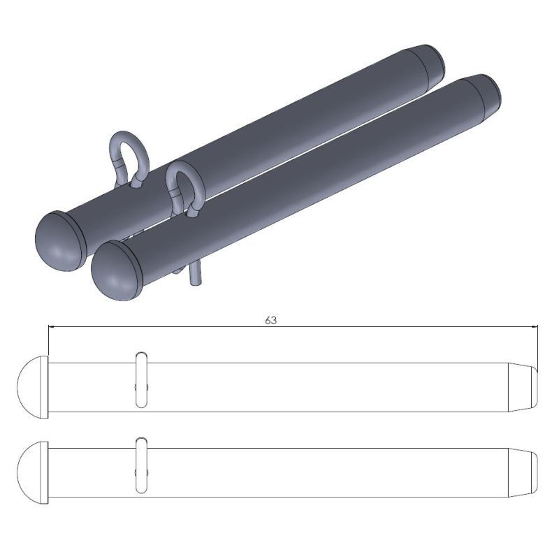 Moto-Master Bremsekloss pinne