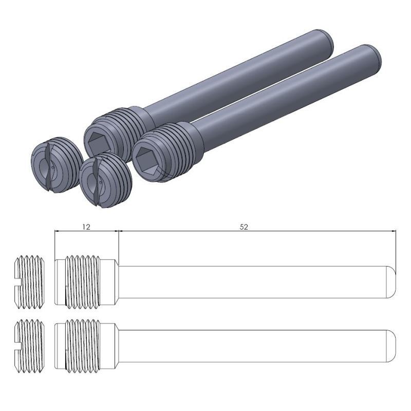 Moto-Master Bremsekloss pinne