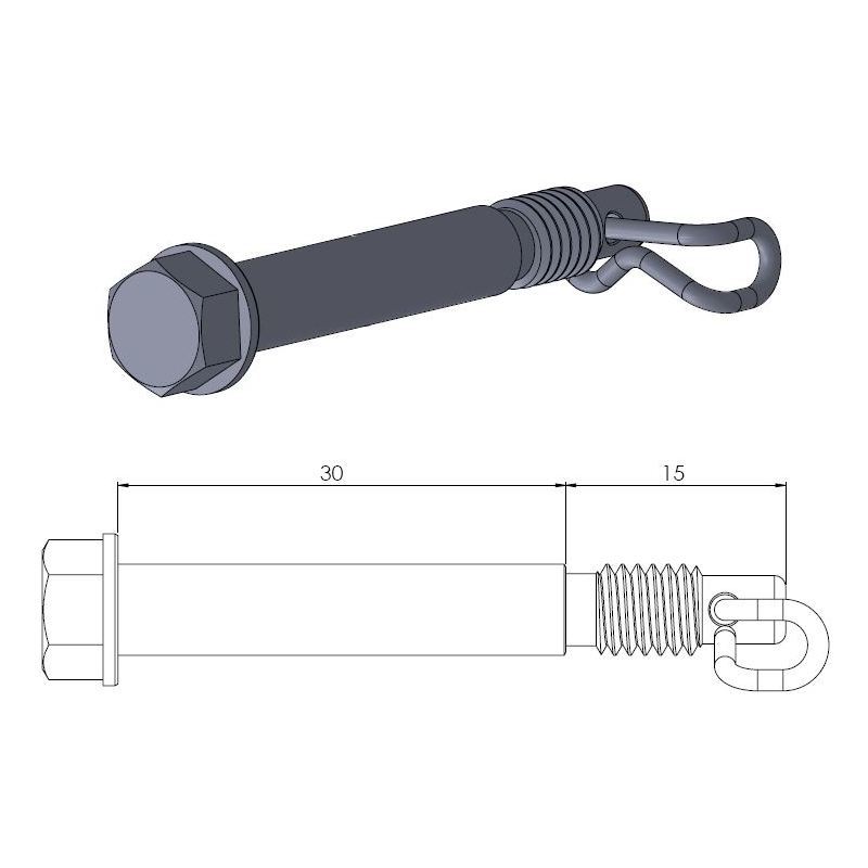Moto-Master Bremsekloss-pinne TC85 14-20 SX85 12-20