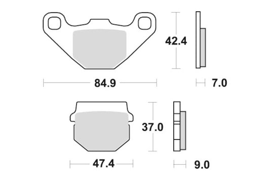 Sbs Bremseklosser HM Scooter