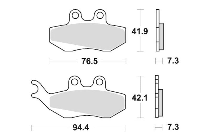 Sbs Bremseklosser Keramisk (689HF)