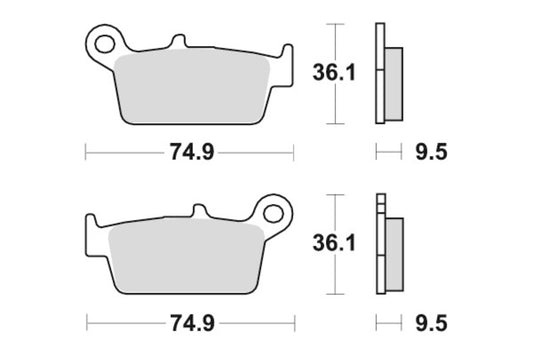 Sbs Bremseklosser Carbon Tech