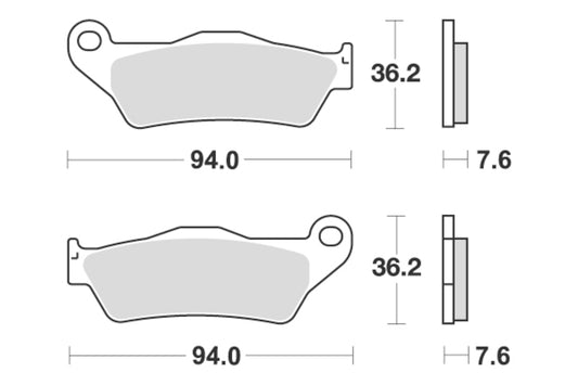 Sbs Bremseklosser Keramisk