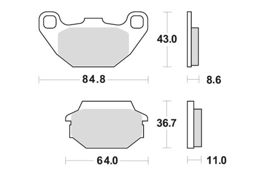 Sbs Bremseklosser Maxi Sinter