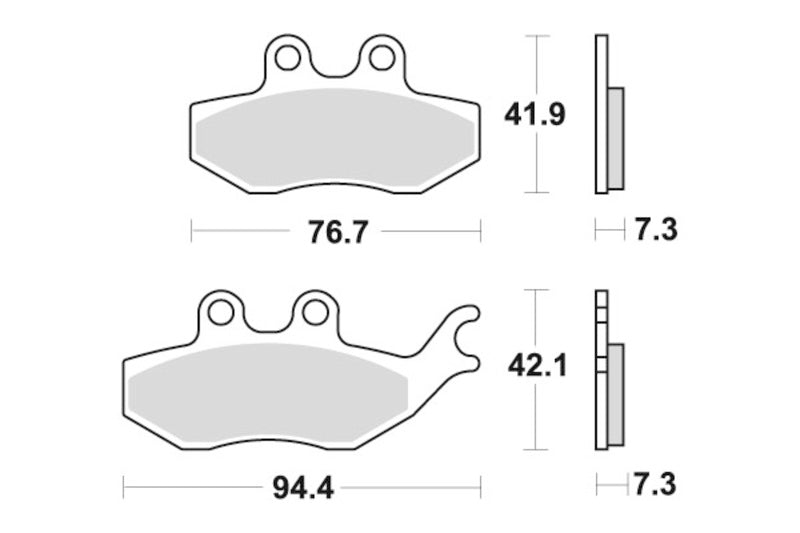 Sbs Bremseklosser Keramisk