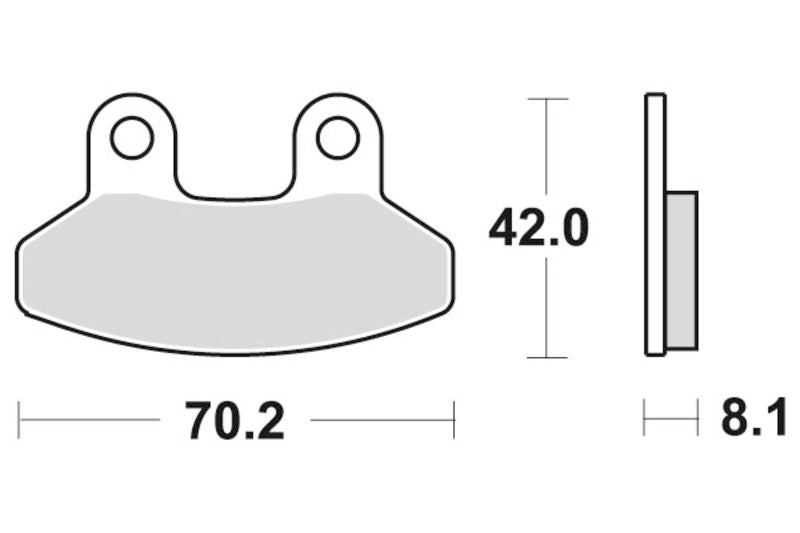 Sbs bremseklosser keramisk (792HF)