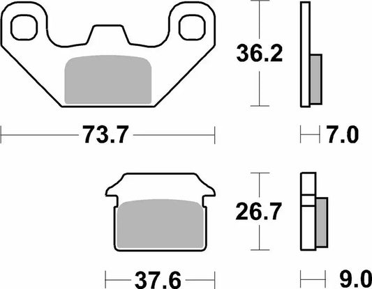 Sbs Bremseklosser Keramisk