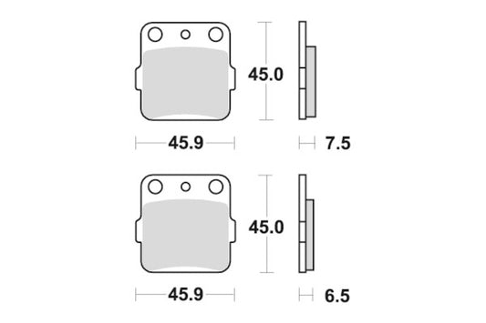 Sbs Bremseklosser Keramisk