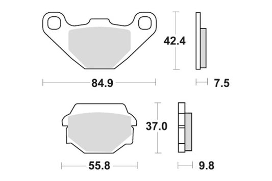 Sbs Bremseklosser Racing Sinter