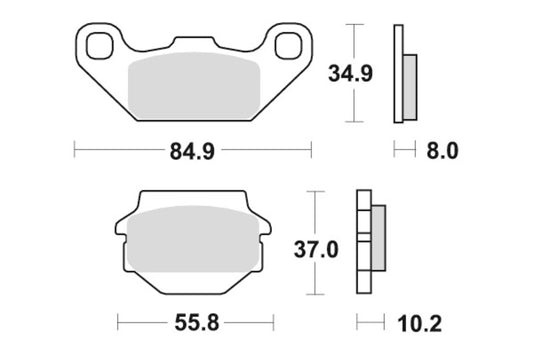 Sbs Bremseklosser Racing Sinter