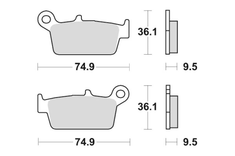 Sbs Bremseklosser Keramisk