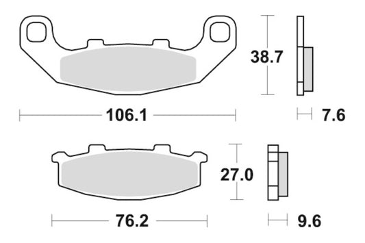 Sbs Bremseklosser Keramisk