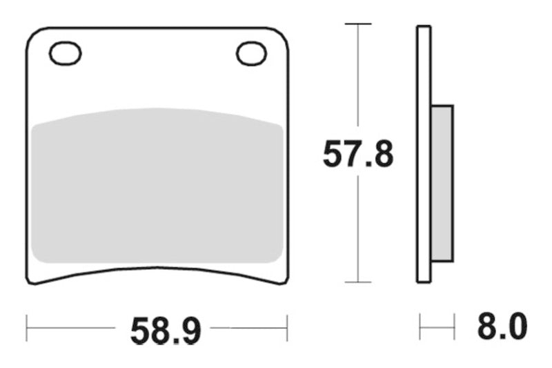 Sbs Brakepads Sintered rear