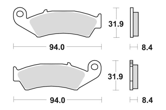  Sbs Brakepads Ceramic