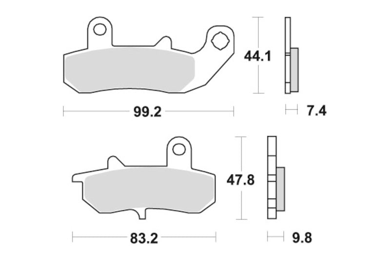 Sbs Bremseklosser Keramisk