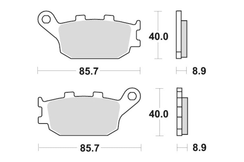 Sbs Bremseklosser Keramisk