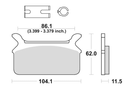 Sbs Bremseklosser Carbon Tech