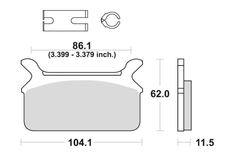 Sbs Bremseklosser Keramisk