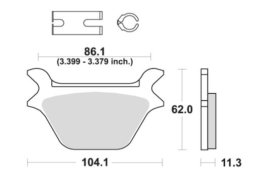 Sbs Bremseklosser Carbon Tech