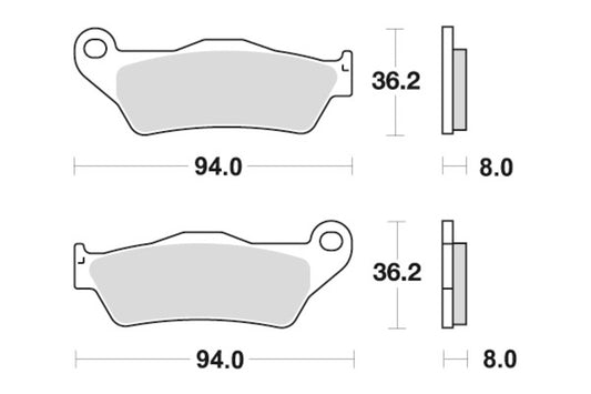 Sbs Bremseskiver Sintert