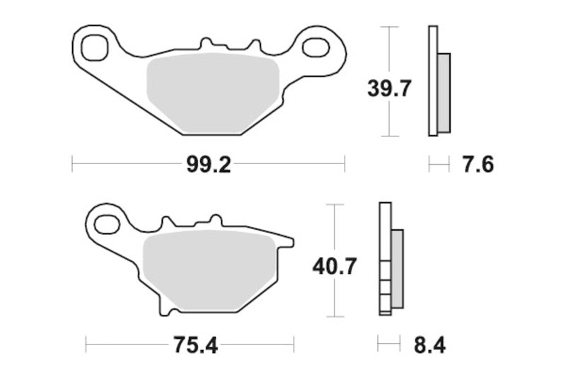 Sbs Bremseklosser Racing Sinter