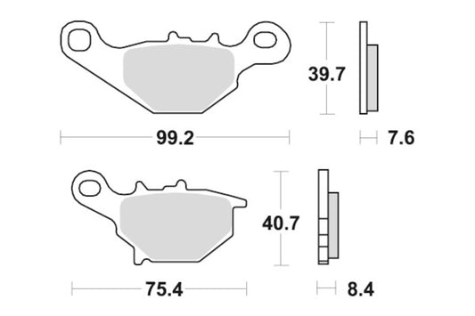 Sbs Bremseklosser Racing Sinter