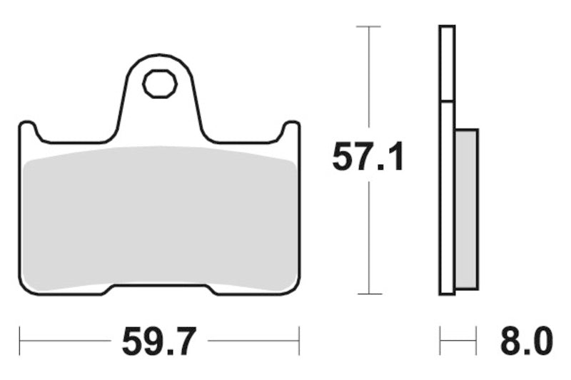 Sbs Brakepads Sintered rear