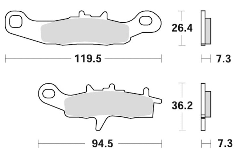 Sbs Bremseskiver Racing Sintert