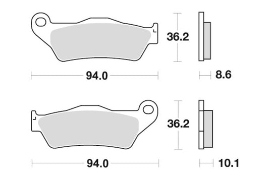 Sbs Bremseklosser Keramisk