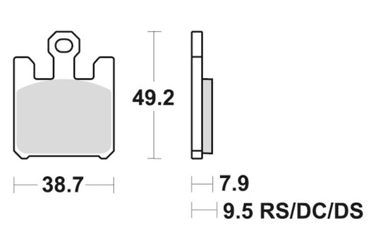 Sbs Bremseklosser Dual Sinter
