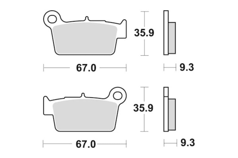 Sbs Bremseklosser Racing Sintert