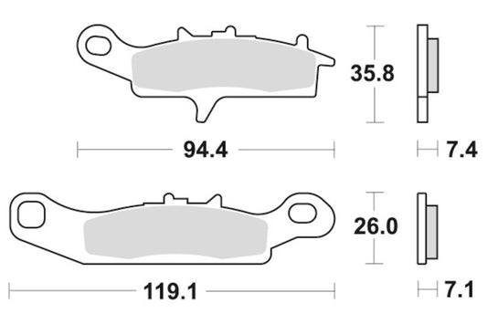 Sbs Bremseklosser Racing Sinter