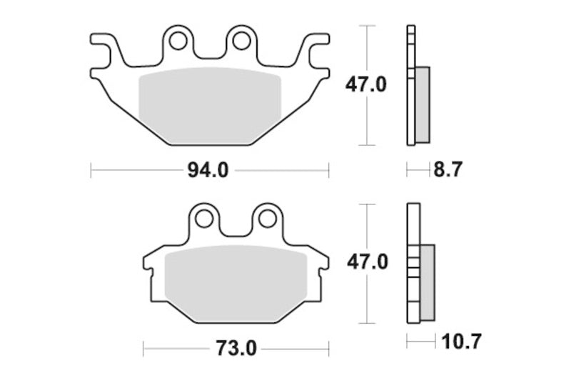 Sbs Bremseklosser Keramisk