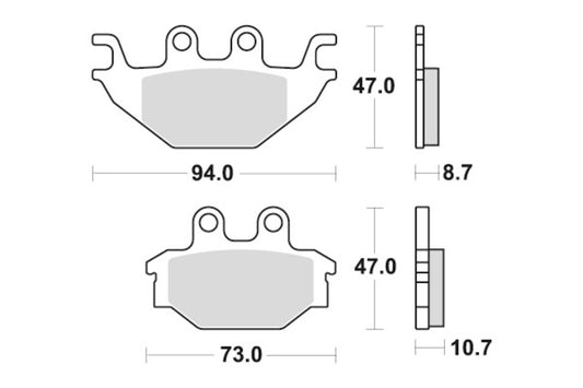 Sbs Bremseklosser Racing Sinter