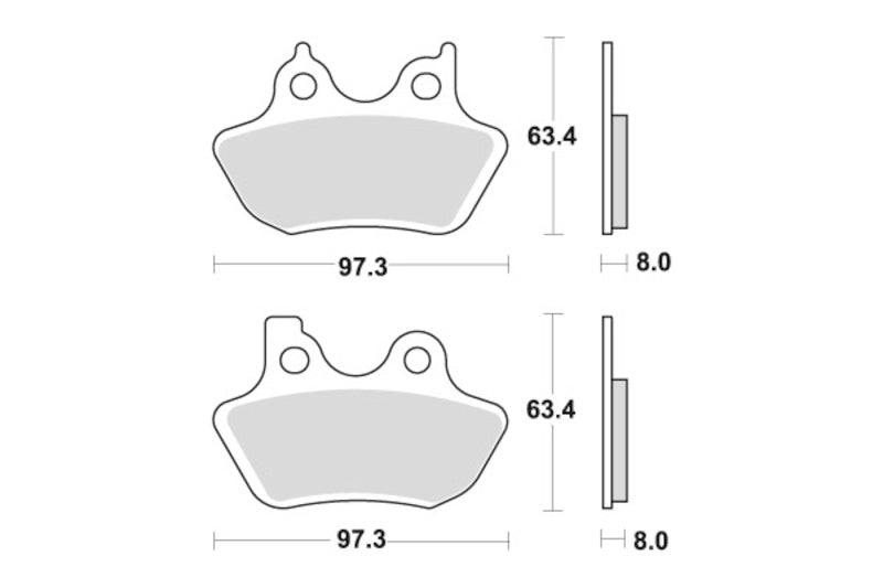 Sbs Bremseklosser Keramisk